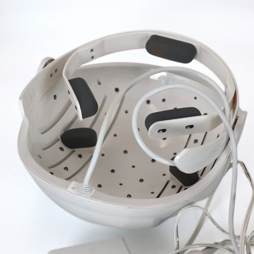 iRestore Laser Hair Growth System White Helmet Light Therapy Device